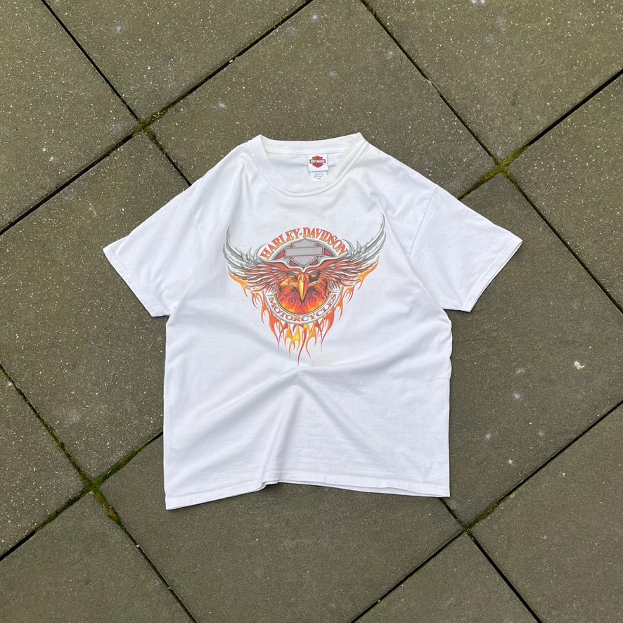 Vintage 2006 White Harley Davidson Tee - L