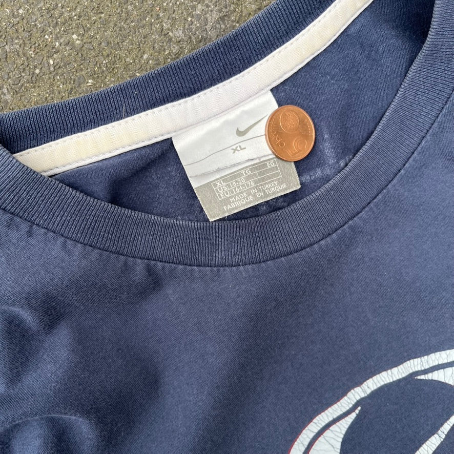 Vintage Black Faded Nike Tee - M