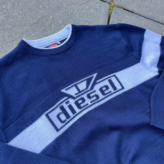 Vintage Blue Diesel Knit Sweater - M (W)