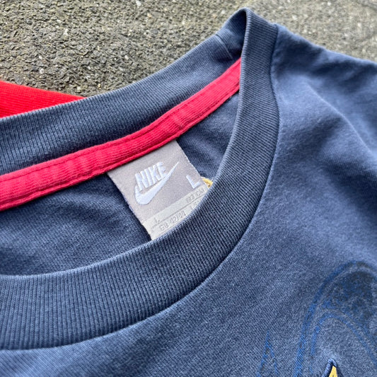 Vintage Blue Nike FC Barcelona Tee - M