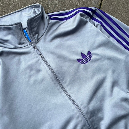 2012 Silver Purple Adidas Firebird Track Jacket - L