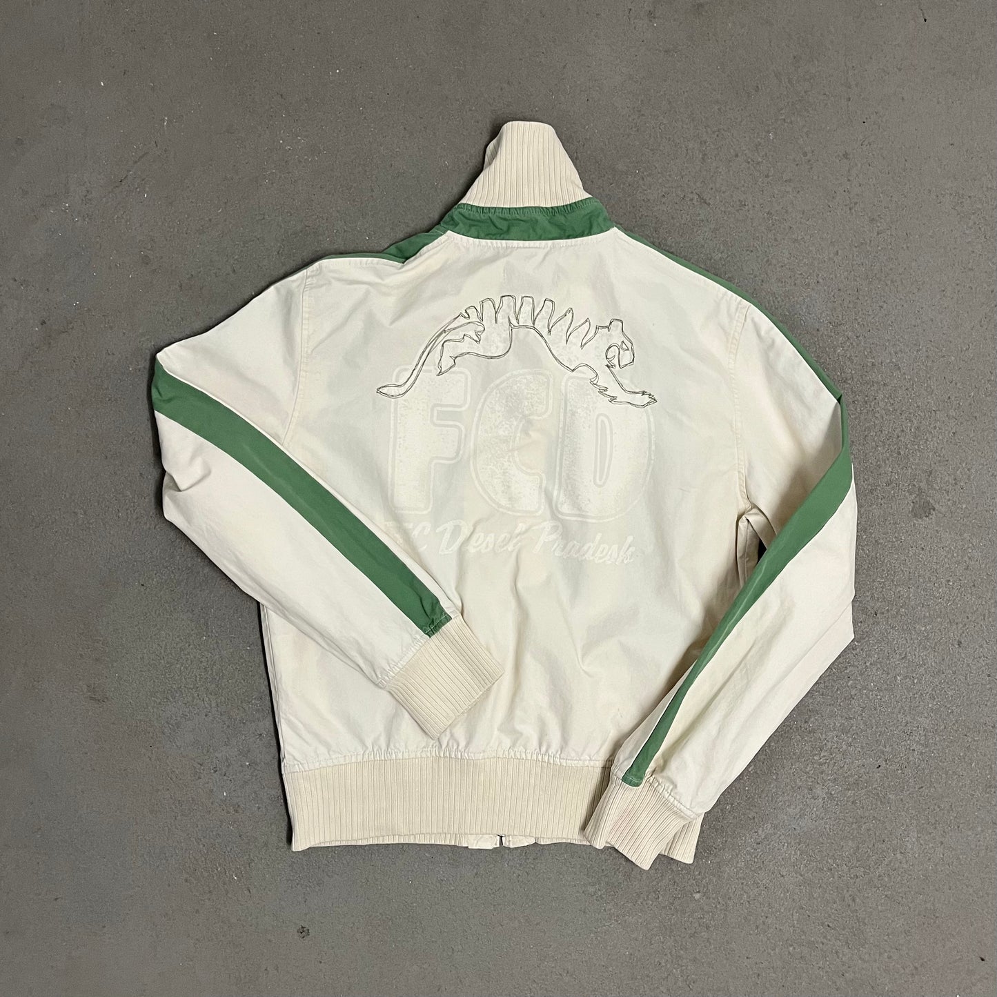 Vintage Creme Green Diesel Jacket - L (W)