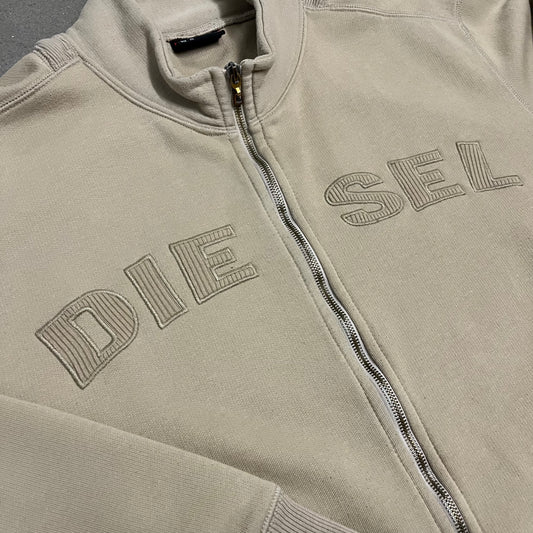 Vintage Beige Diesel Zip Up - L