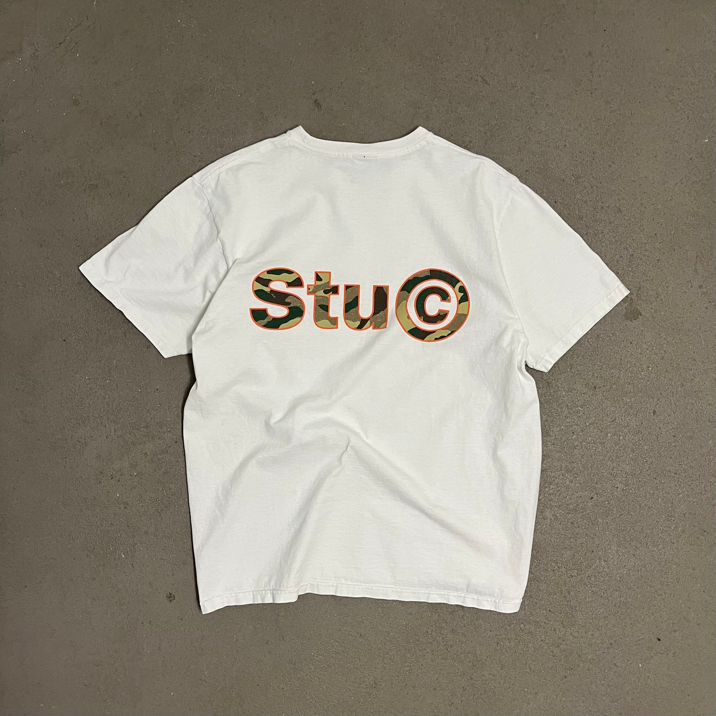 White Stüssy Tee - M