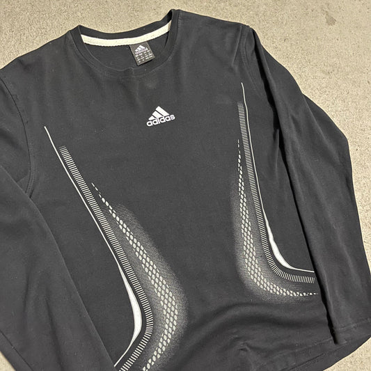Vintage Y2K Black Adidas Longsleeve - M