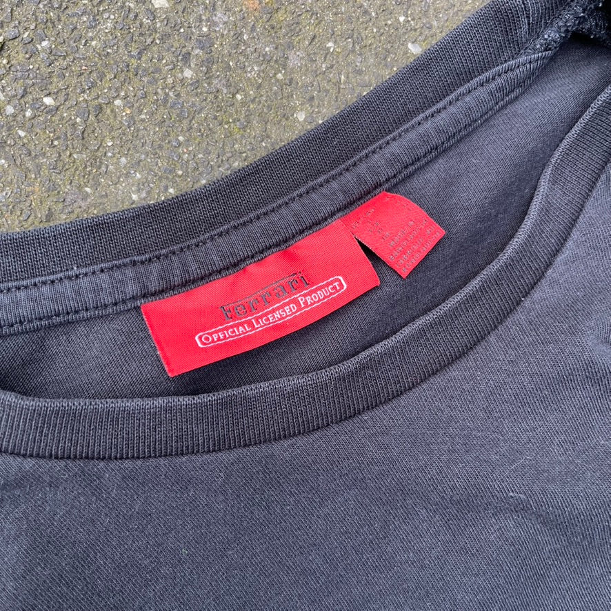 Vintage Black Ferrari Tee - L