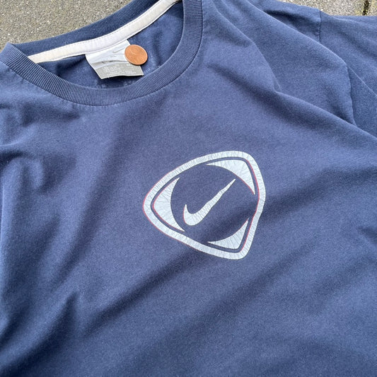 Vintage Black Faded Nike Tee - M