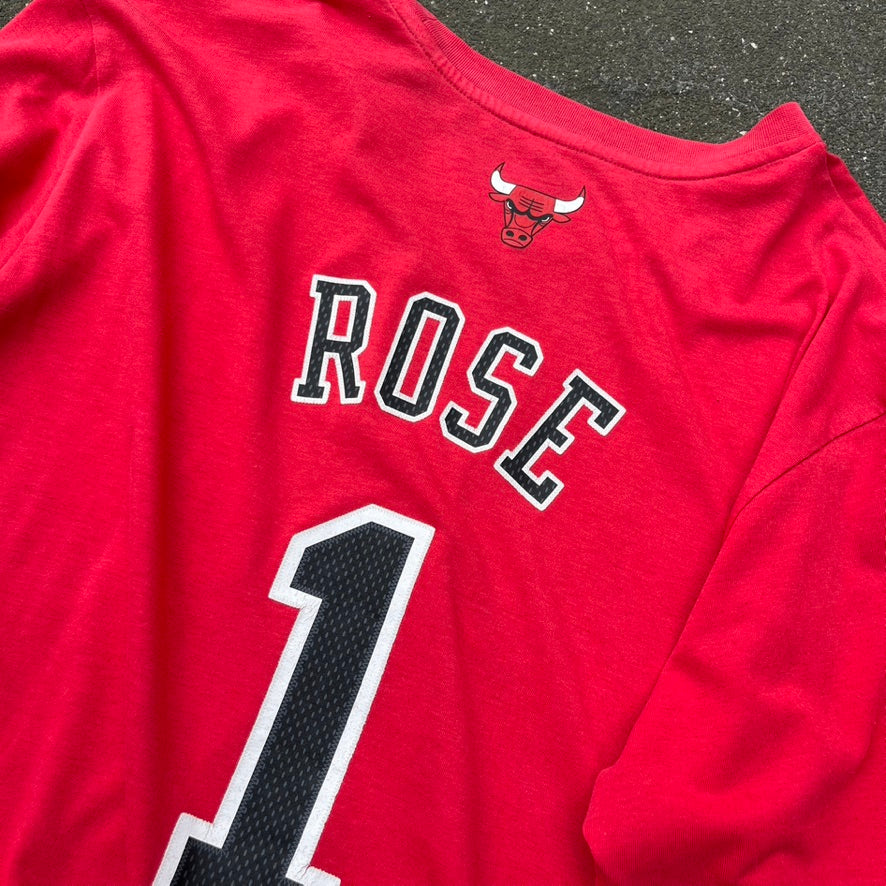 2015 Red Adidas Bulls Tee - L