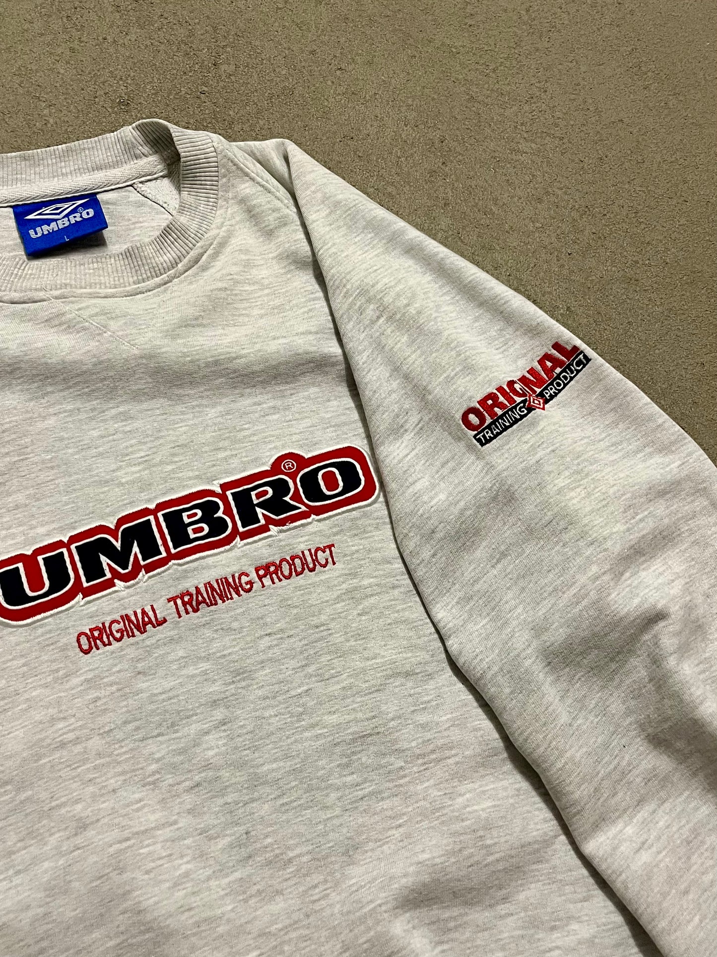Vintage Y2K Grey Umbro Sweater - M