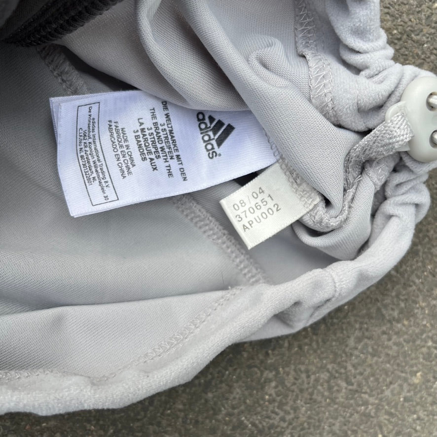 Vintage 2004 Grey Adidas Fleece Track Jacket - L