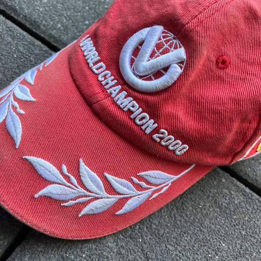 Vintage 2000 Red Ferrari Cap