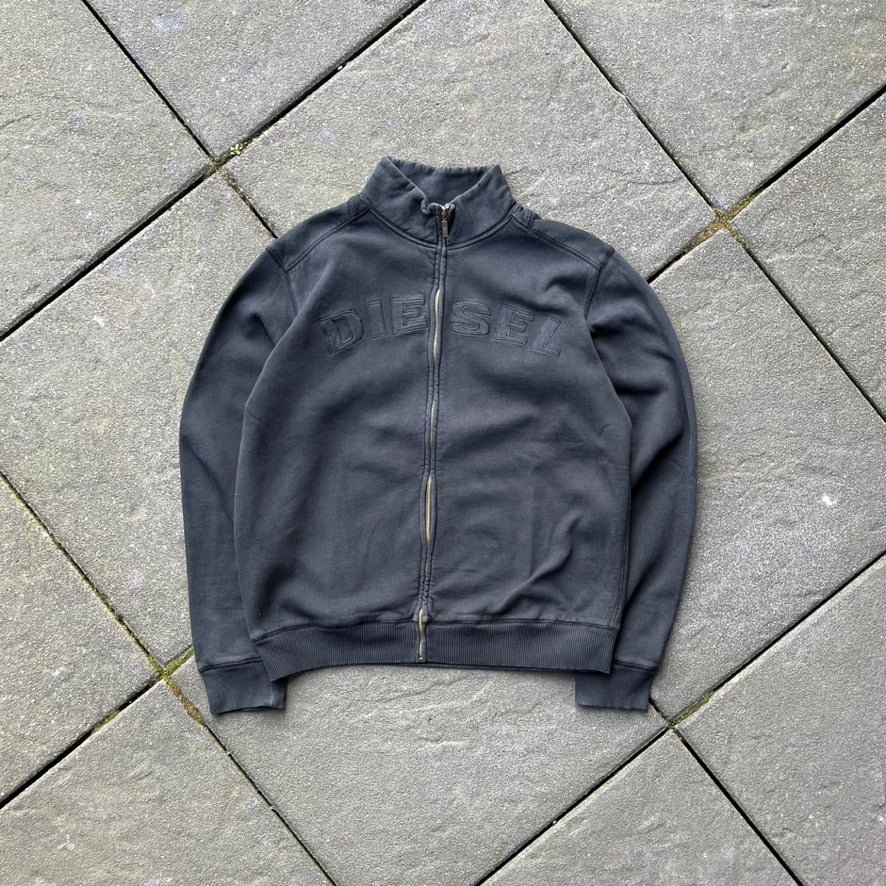 Vintage Black Diesel Zip Up - M