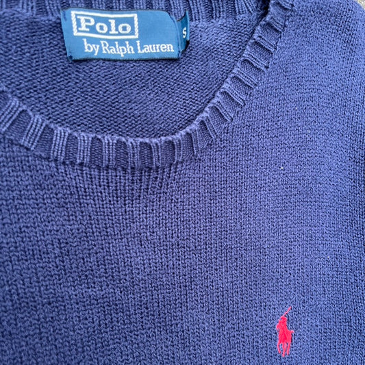 Blue Ralph Lauren Knit Sweater - L