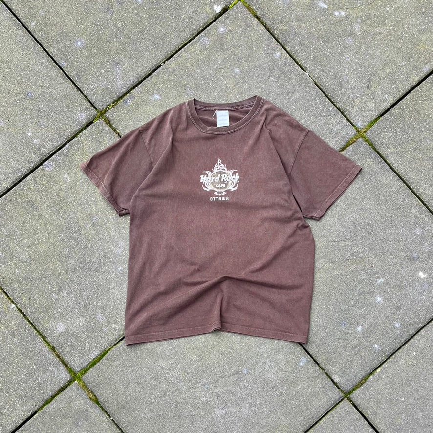 Vintage Brown Hard Rock Tee - L