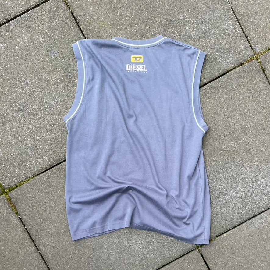 Vintage Grey Diesel Tank Top - L