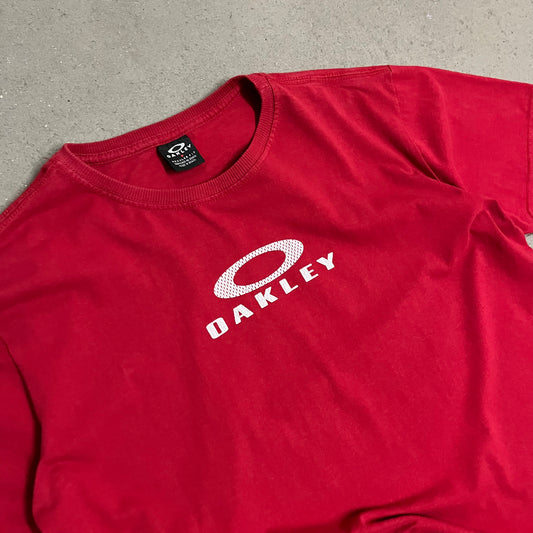 Vintage Red Oakley Tee - M