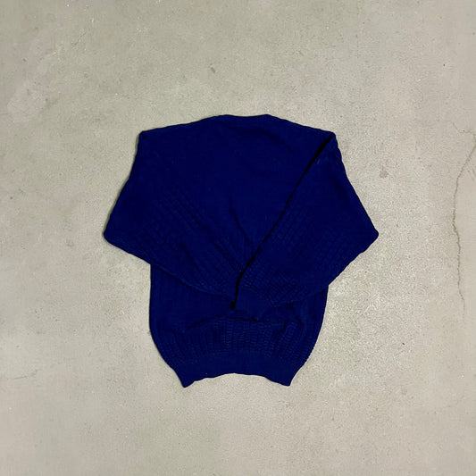Vintage Blue Sergio Tacchini Knit Sweater - M