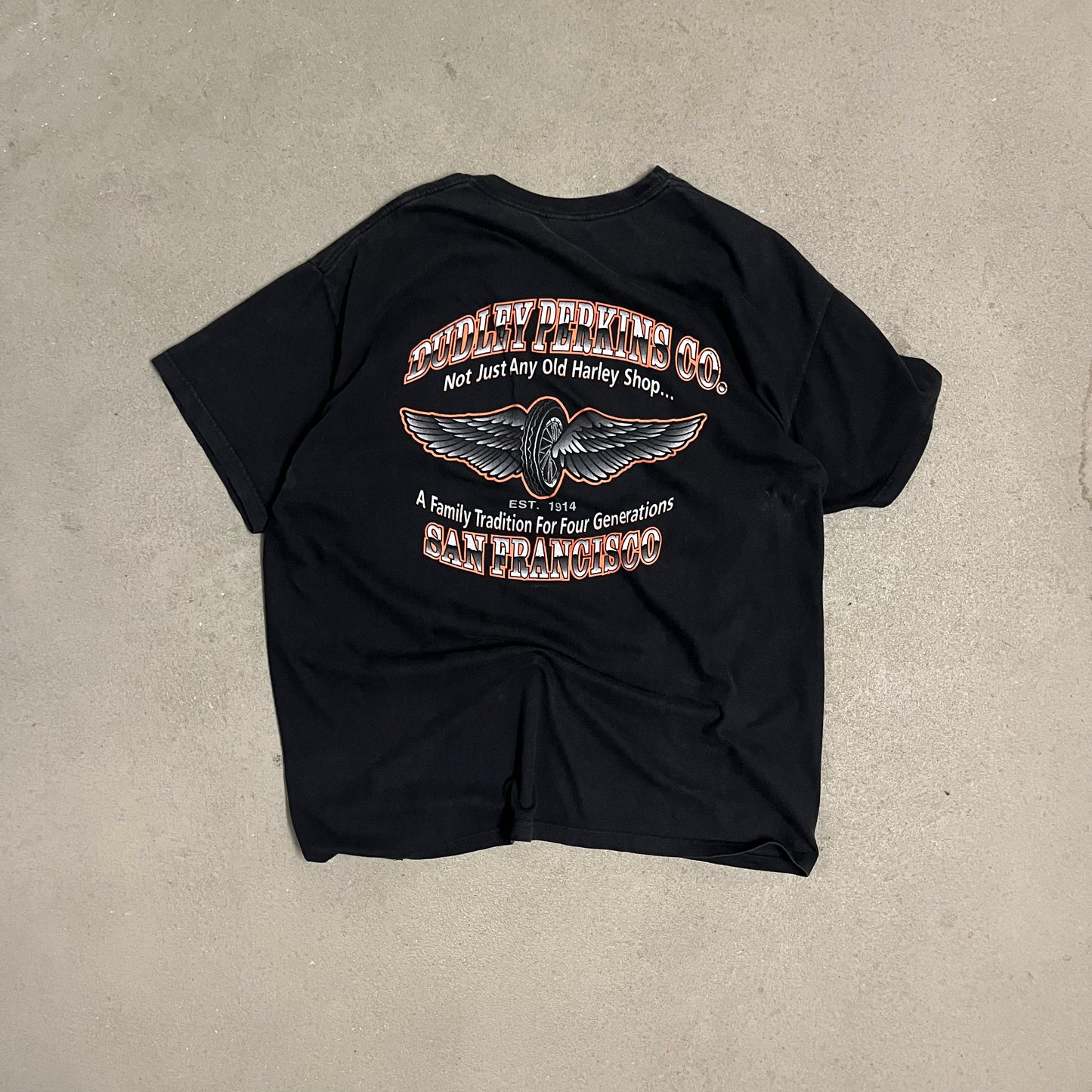 Vintage 2004 Black Harley Davidson Tee - XL