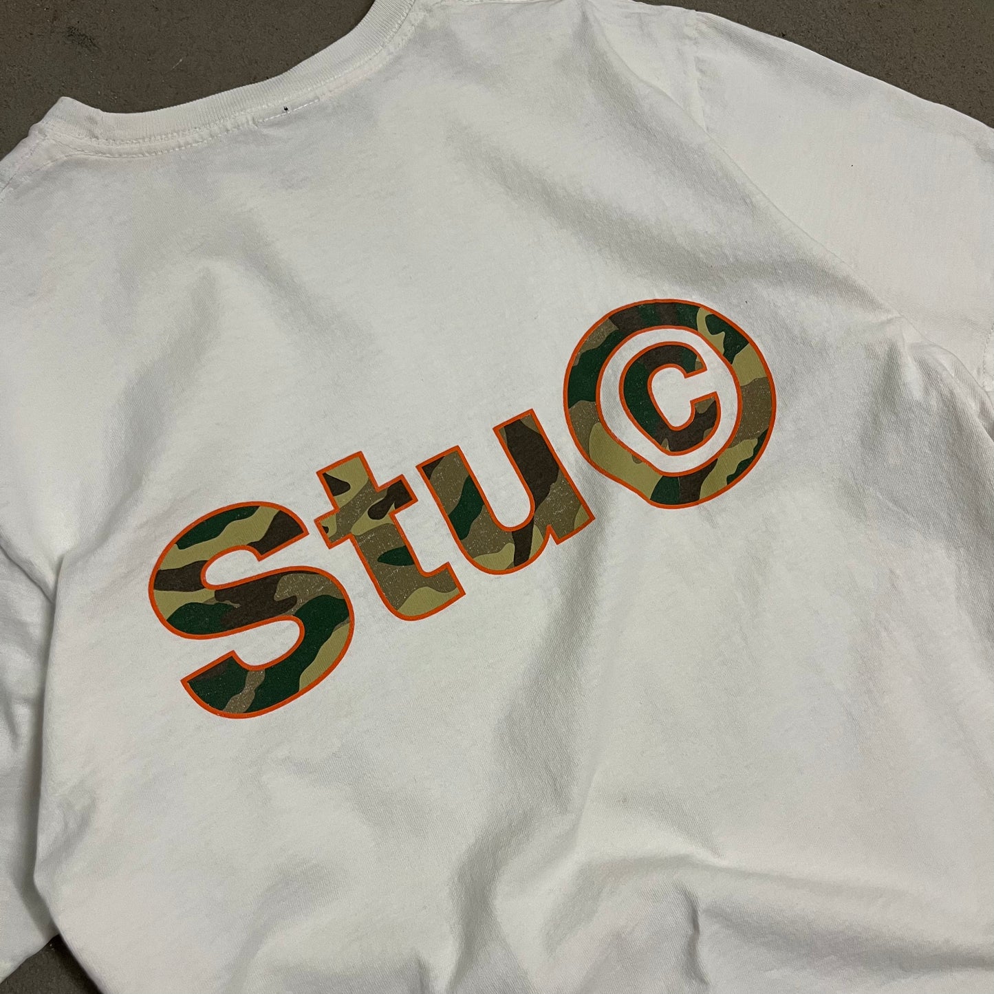 White Stüssy Tee - M