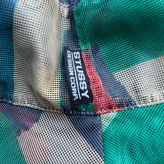 Green Stüssy Bucket Hat