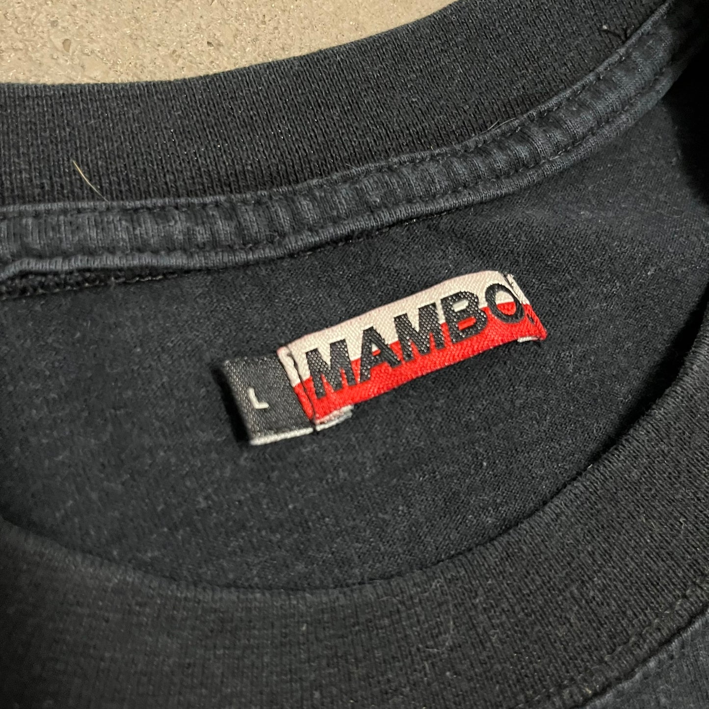 Vintage 2002 Black Mambo Surfwear Tank Top - L