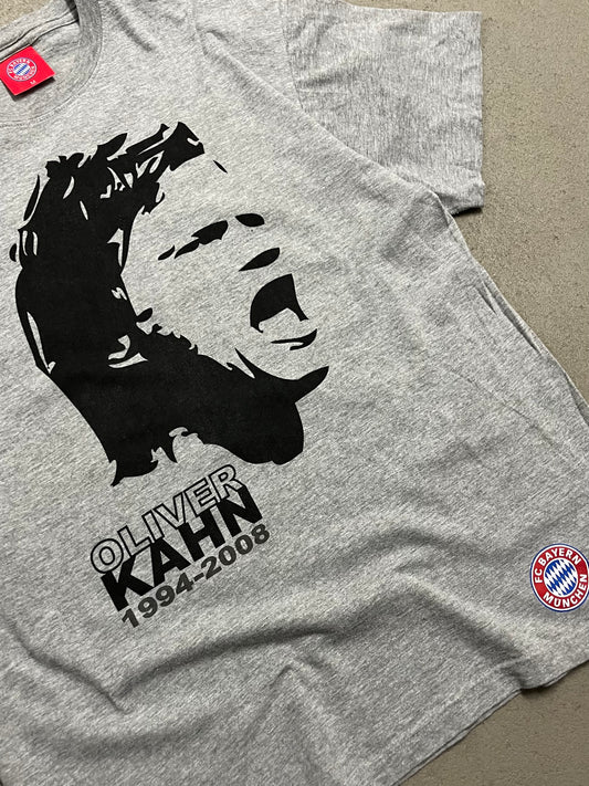 Vintage Grey FC Bayern Oliver Kahn Tee - M