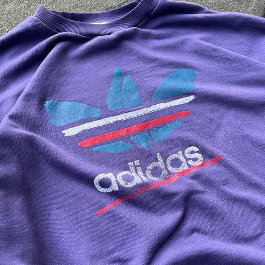 Vintage 90s Purple Adidas Sweater - M (W)