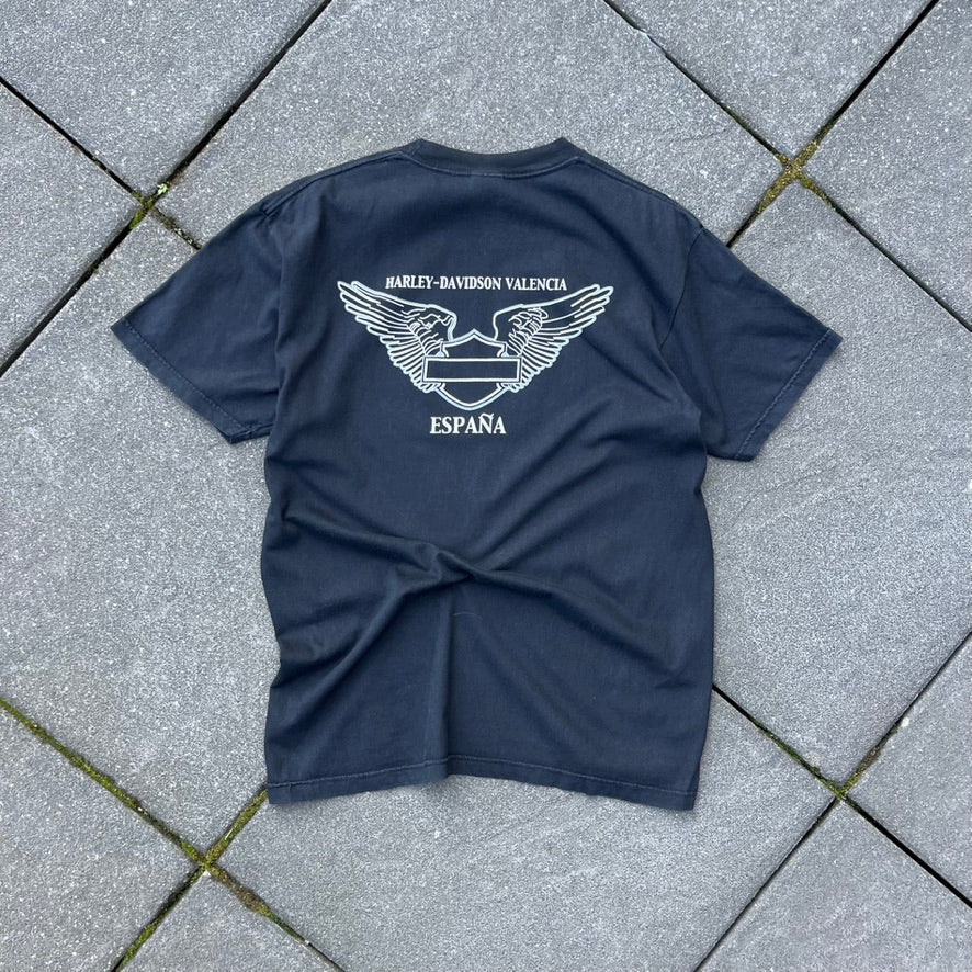 Vintage 2001 Black Harley Davidson Tee - L