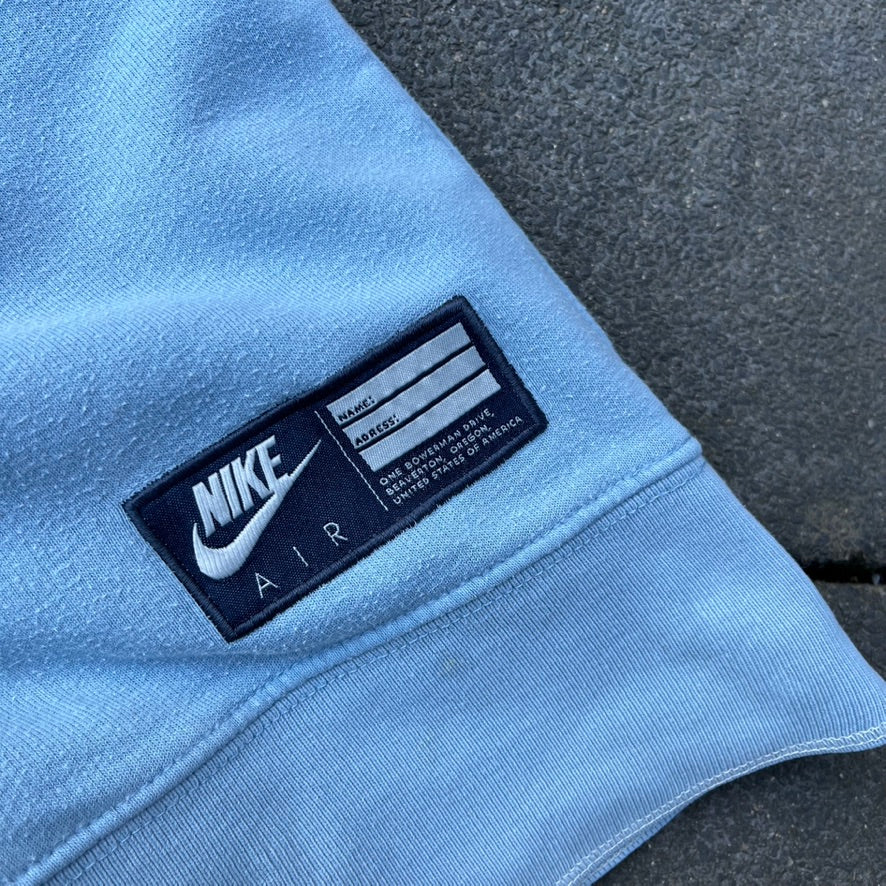 Vintage Blue Nike Sleeveless Hoodie - M