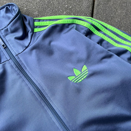 2011 Blue Green Adidas Firebird Track Jacket - M