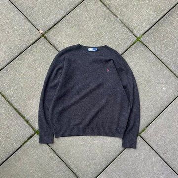 Grey Ralph Lauren Knit Sweater - L