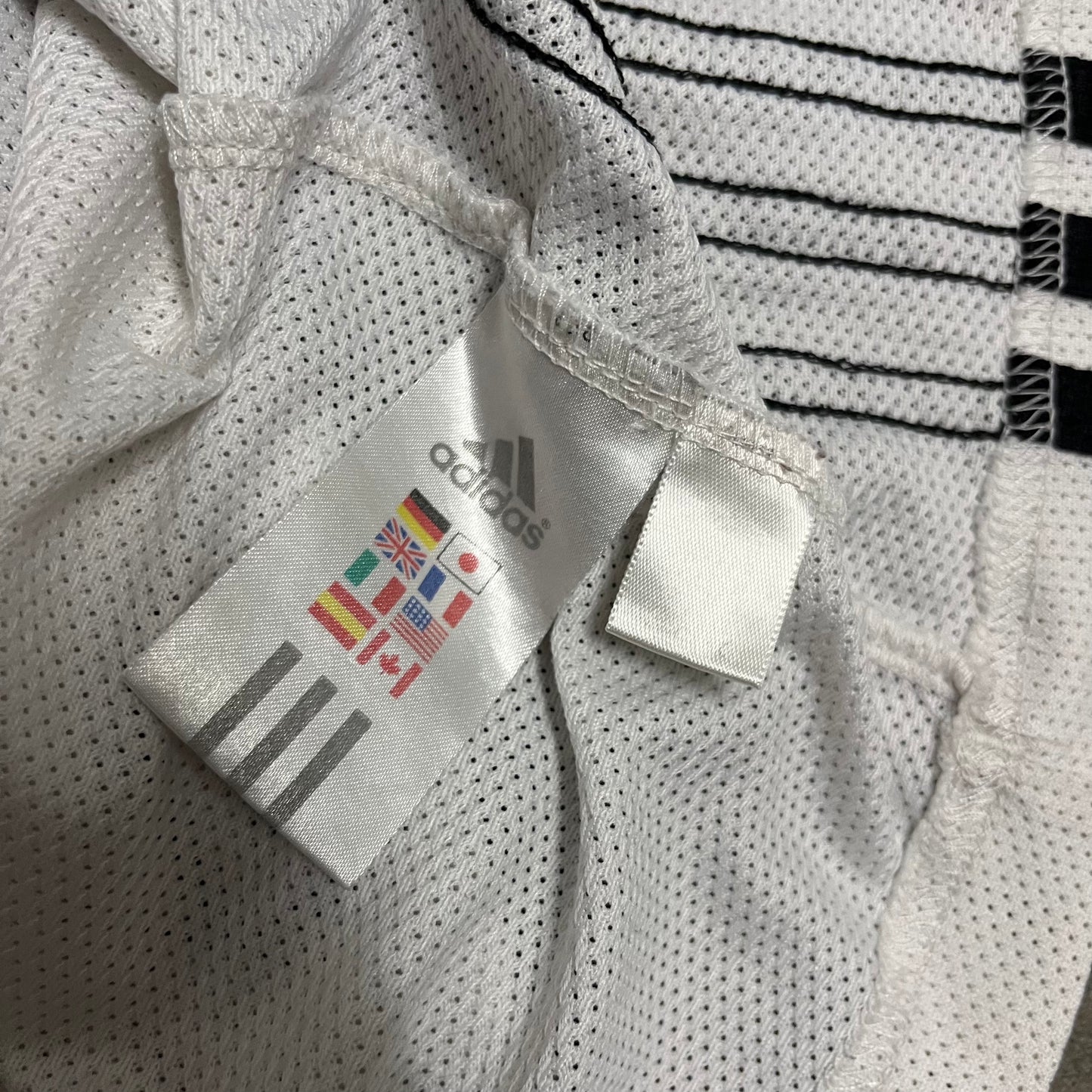 Vintage 2004 White Black Adidas Tank Top - L