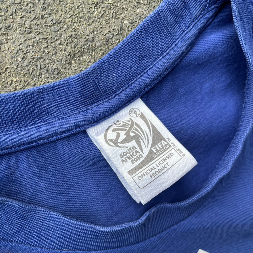2010 Blue Adidas France Tee - L