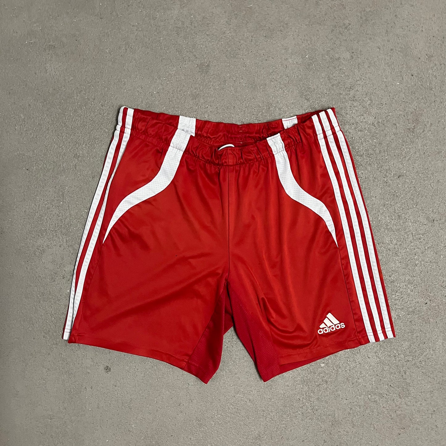 2007 Red Adidas Shorts - L