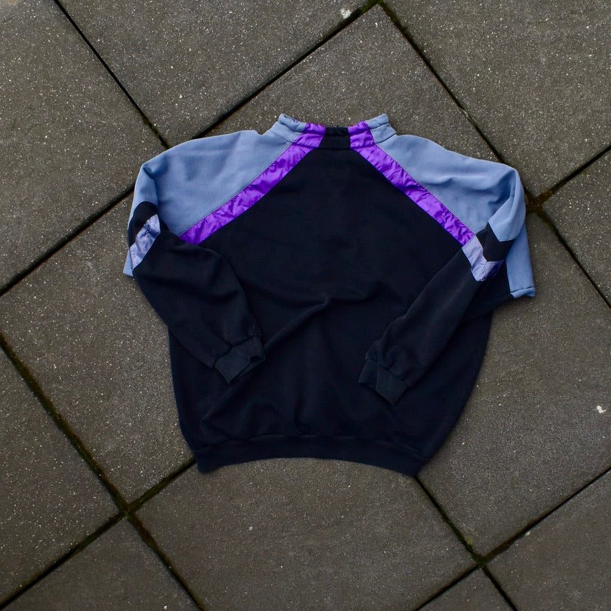Vintage Blue Nike Half Zip Sweater - L