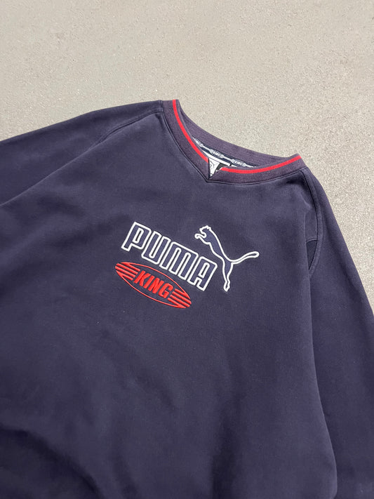 Vintage Y2K Blue Puma King Sweater - L