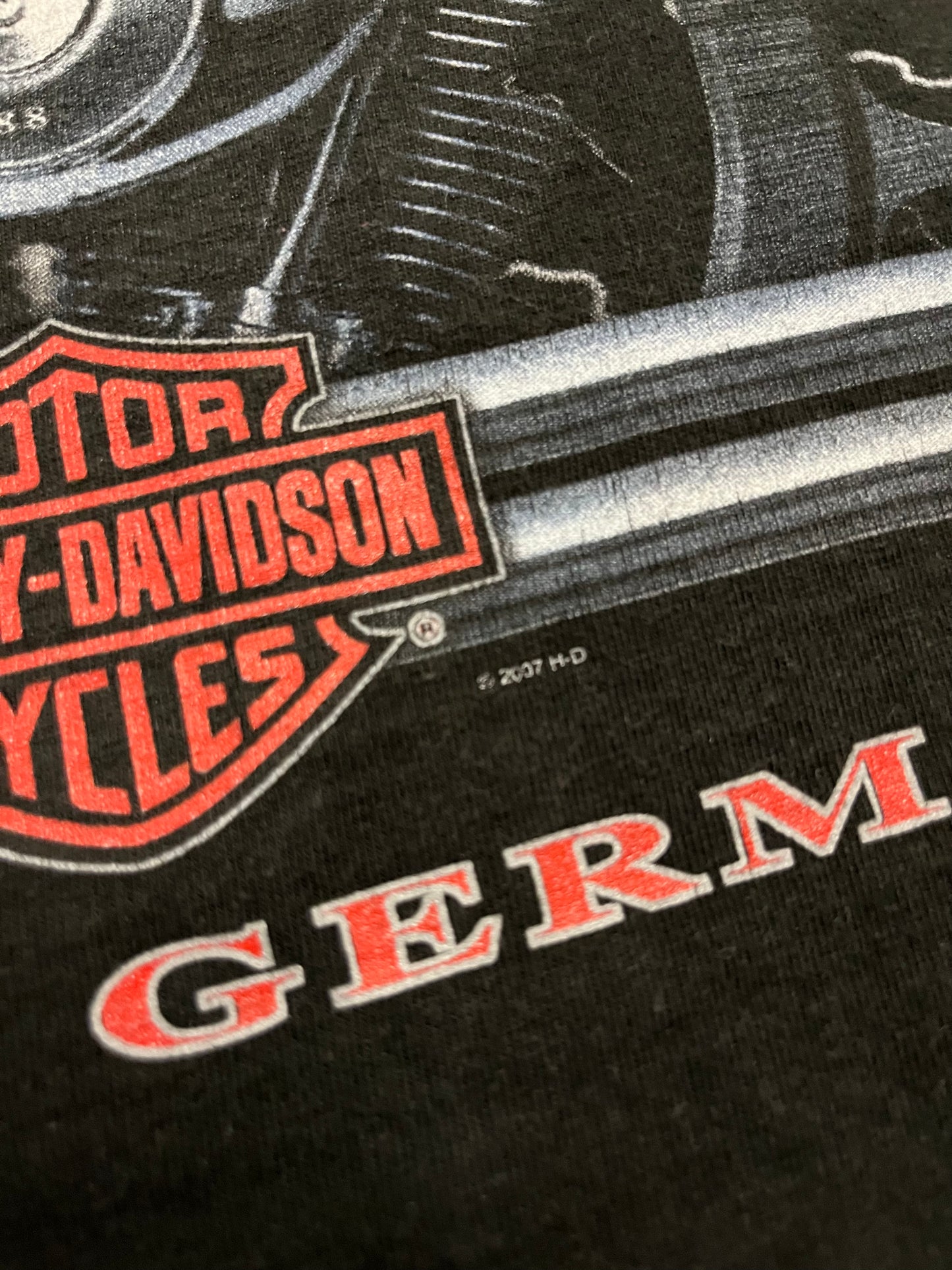 2007 Black Harley Davidson Berlin Tee - L