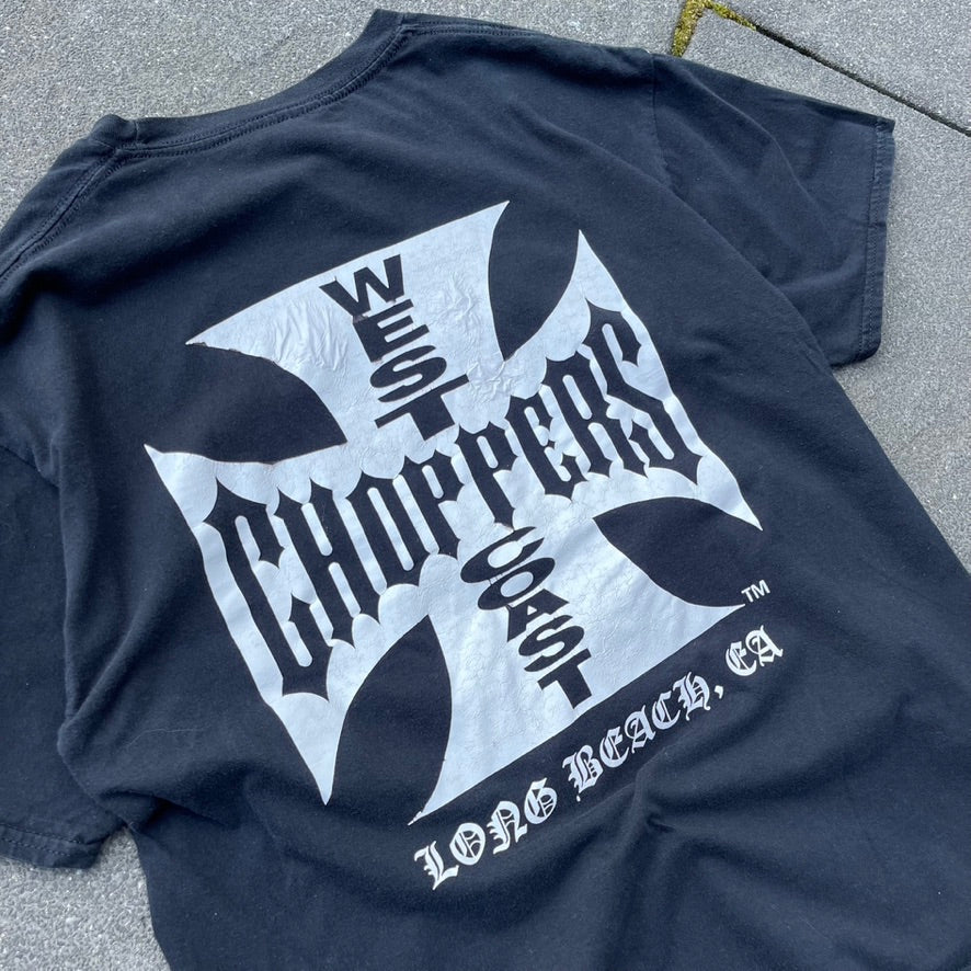 Vintage Black West Coast Choppers Tee - M