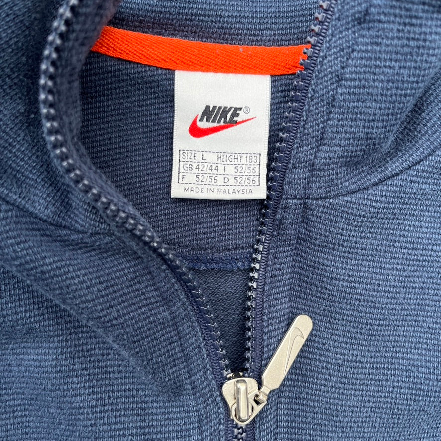 Vintage Blue Nike Half Zip Sweater - L