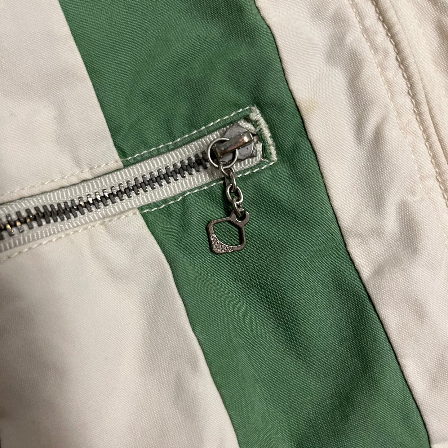 Vintage Creme Green Diesel Jacket - L (W)