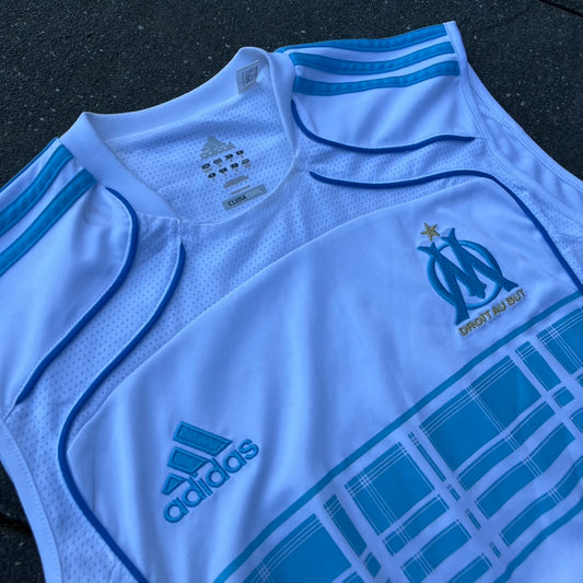 2010 White Olympique Marseille Tank Top - L