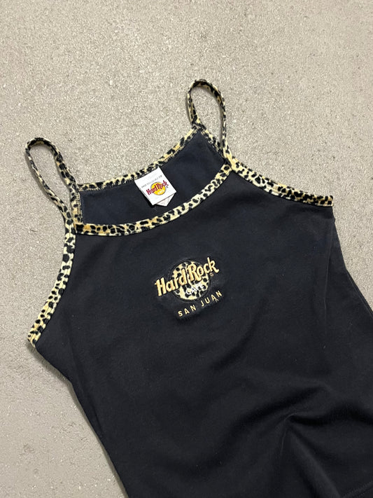 Vintage 90s Black Leo Hard Rock Cafe San Jose Top Made in USA - S (W)