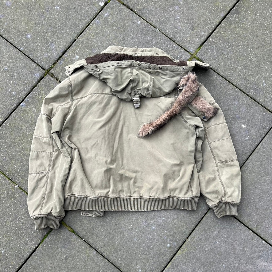 Vintage Green Schott NYC Bomber Jacket - XL