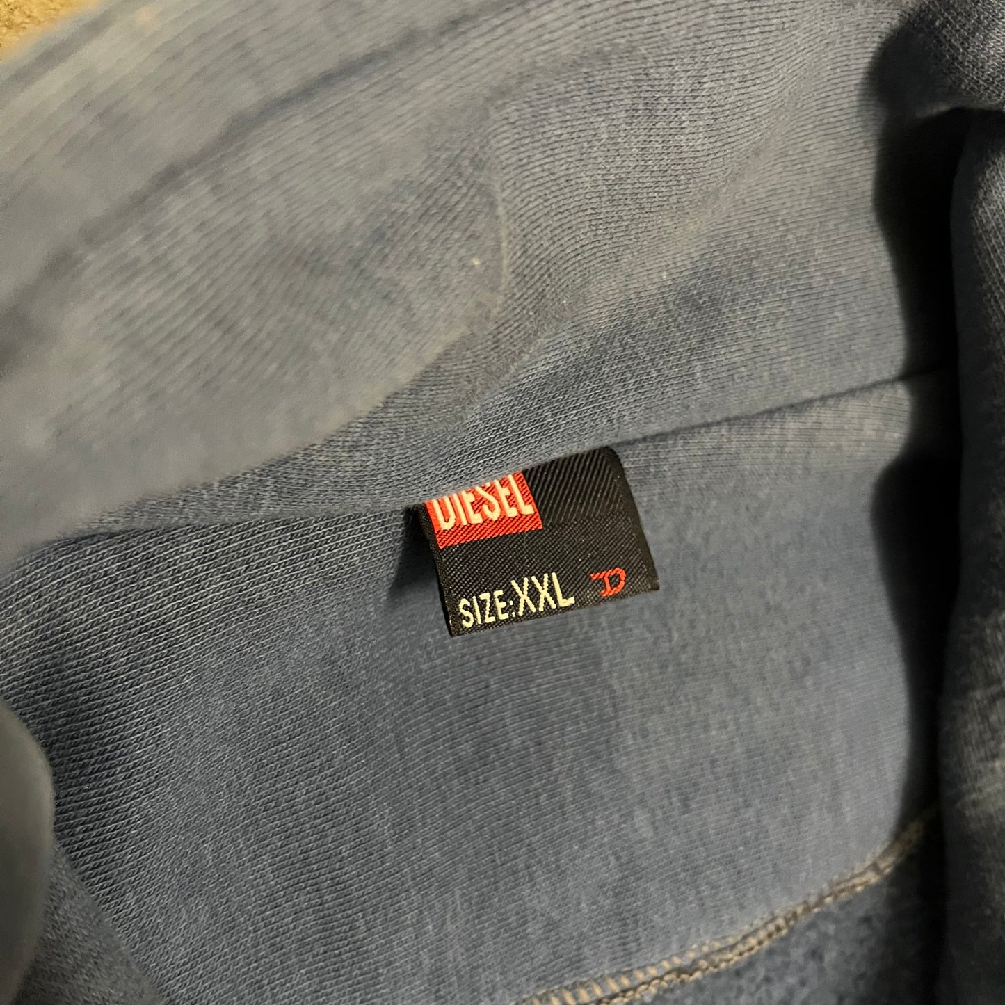 Vintage Y2K Blue Diesel Spellout Zip Up - L
