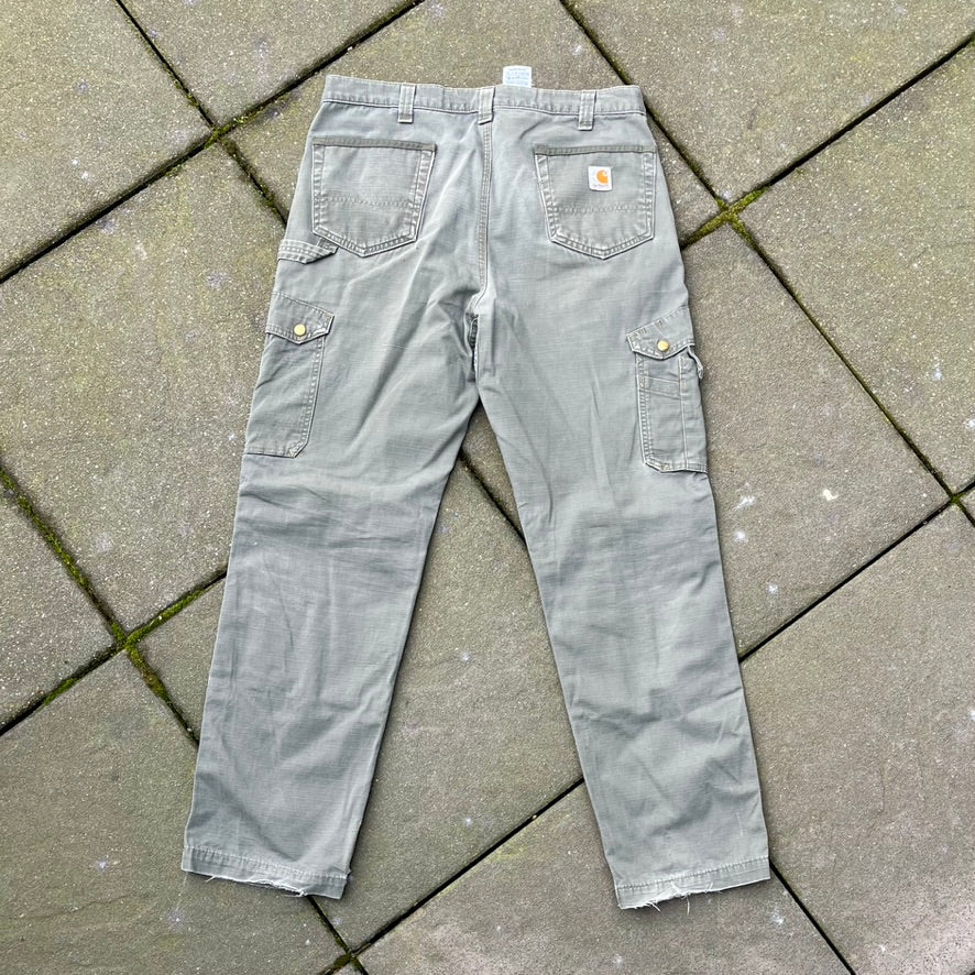 Vintage Green Faded Carhartt Pants - 36x34
