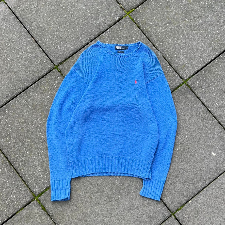 Blue Polo Ralph Lauren Knit Sweater - M