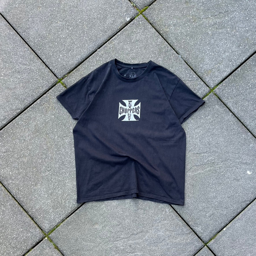Vintage Black Faded West Coast Choppers Tee - M