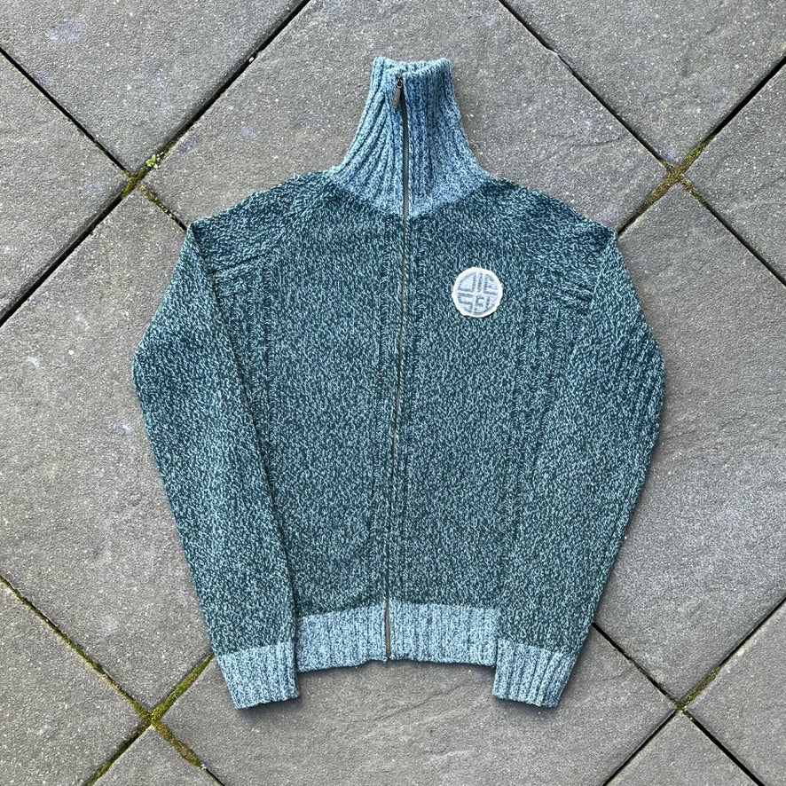 Vintage Green Diesel Knit Zip Up - M (W)