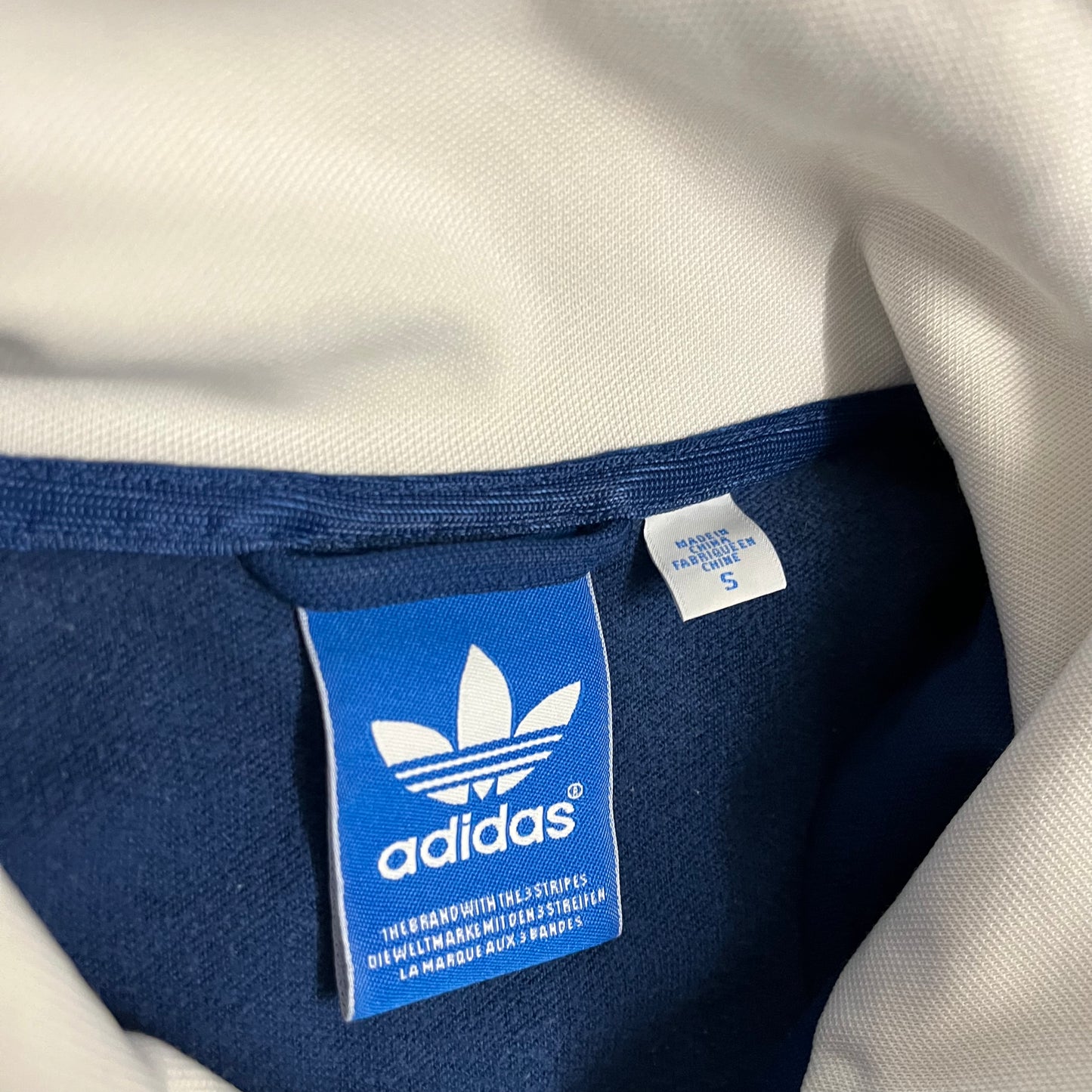 2010 Blue White Adidas Beckenbauer Track Jacket - S