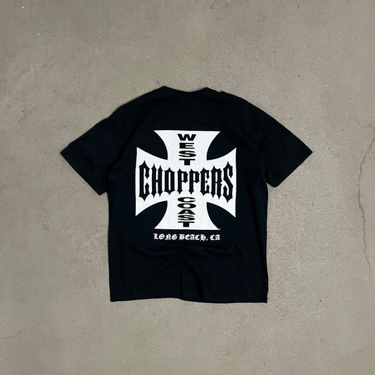 Vintage Black West Coast Choppers Tee - L